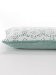 Laura Ashley Sage 100% Cotton Norton Cushion - Image 4 of 5