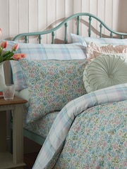 Laura Ashley Powder Blue 100% Cotton Sherston Duvet Cover and Pillowcase Set - Image 1 of 6