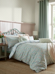 Laura Ashley Powder Blue 100% Cotton Sherston Duvet Cover and Pillowcase Set - Image 2 of 6