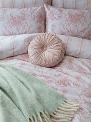 Laura Ashley Blush Tuileries 100% Cotton Duvet Cover and Pillowcase Set - Image 1 of 5