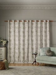Laura Ashley Dark Dove Grey Tuileries Pencil Pleat Curtains - Image 2 of 5