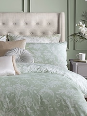 Laura Ashley Set of 2 Sage 100% Cotton Lloyd Pillowcases - Image 1 of 1