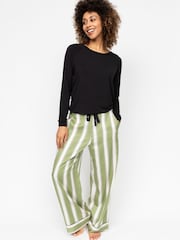 Cyberjammies Green Slouch Jersey Top and Printed Bottoms Pyjamas Set - Image 2 of 3
