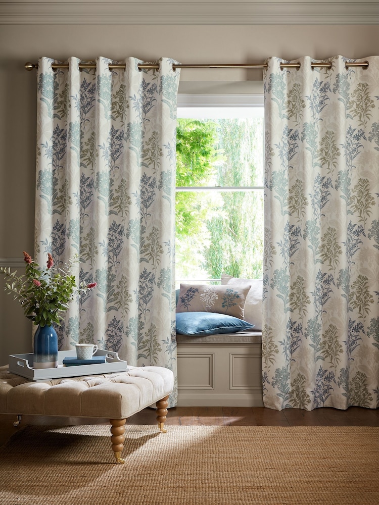 Laura Ashley – Tenby – Ösenvorhänge aus 100 % Baumwolle - Bild 1 von 4 Laura Ashley – Tenby – Ösenvorhänge aus 100 % Baumwolle - Bild 1 von 4