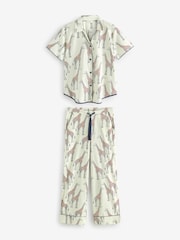 Cyberjammies Cream Set Short Sleeves Pyjamas Set - Image 1 of 3