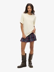 Superdry Cream Oversized Classic Essential 100% Cotton T-Shirt - Image 2 of 3
