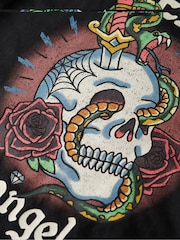 Superdry Black Oversized Tattoo Graphic 100% Cotton T-Shirt - Image 5 of 5