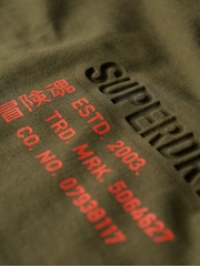 Superdry Green Oversized Utility Sport Logo T-Shirt - Image 6 of 7