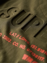 Superdry Green Oversized Utility Sport Logo T-Shirt - Image 7 of 7