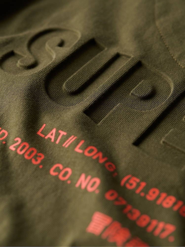 Superdry Green Oversized Utility Sport Logo T-Shirt - Image 7 of 7