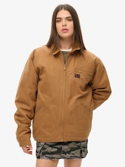 Superdry Brown Oversized Surplus Ranch Jacket - Image 2 of 4