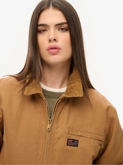 Superdry Brown Oversized Surplus Ranch Jacket - Image 4 of 4