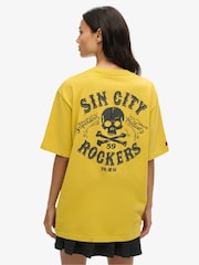 Superdry Yellow Oversized Lo-fi Punk Graphic T-Shirt - Image 2 of 7