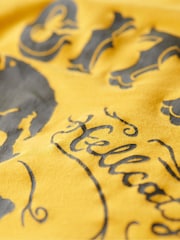 Superdry Yellow Oversized Lo-fi Punk Graphic T-Shirt - Image 7 of 7