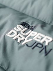 Superdry Blue Oversized Sports Puffer Jacket - Image 7 of 7