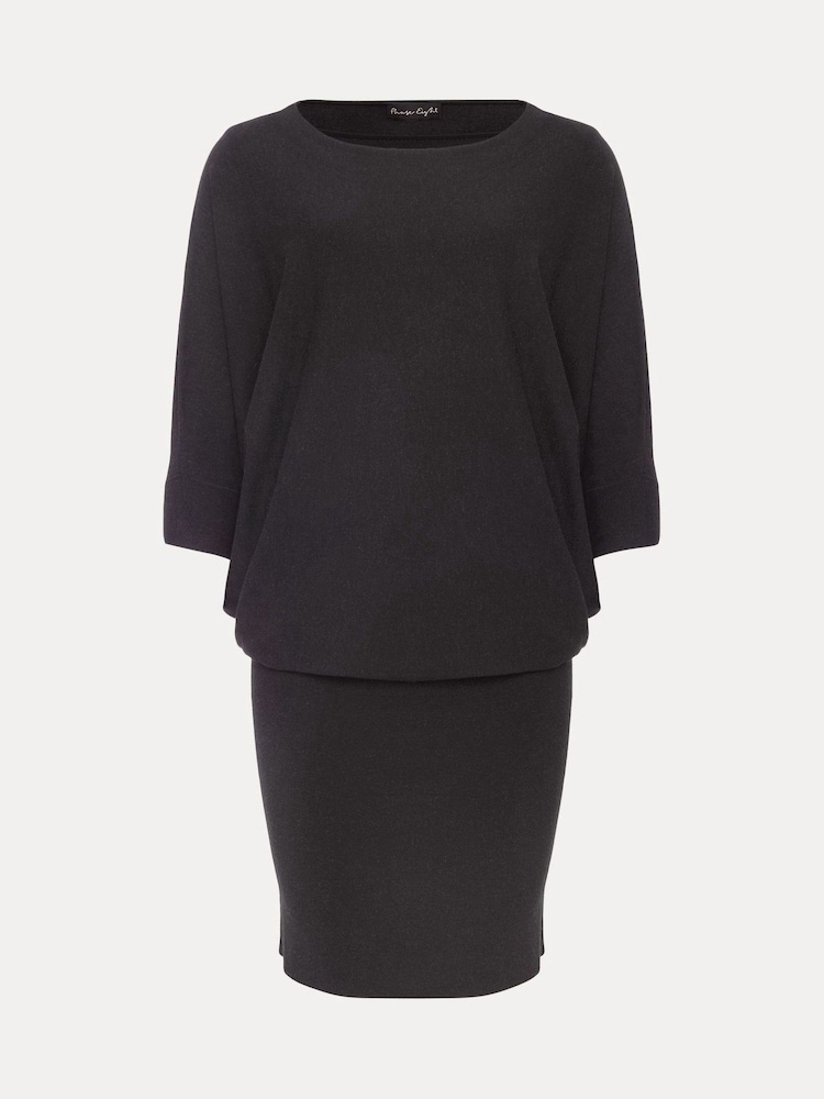 Phase Eight Grey Becca Batwing Knitted Dress - Image 6 of 6