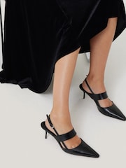 Jigsaw Black Velvet Ruched Dress - Image 5 of 6