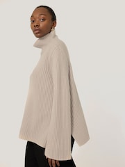 Jigsaw Cream Faroe Fishermans Rib Jumper - Image 1 of 7