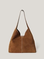Jigsaw Brown Heckfield Suede Tote Bag - Image 2 of 7