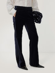 Jigsaw Blue Mason Velvet Trousers - Image 1 of 7