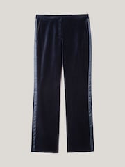 Jigsaw Blue Mason Velvet Trousers - Image 7 of 7