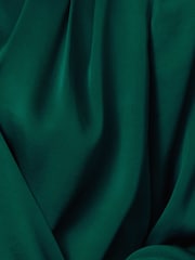 Jigsaw Green Recycled Satin Drape Wrap Top - Image 7 of 7