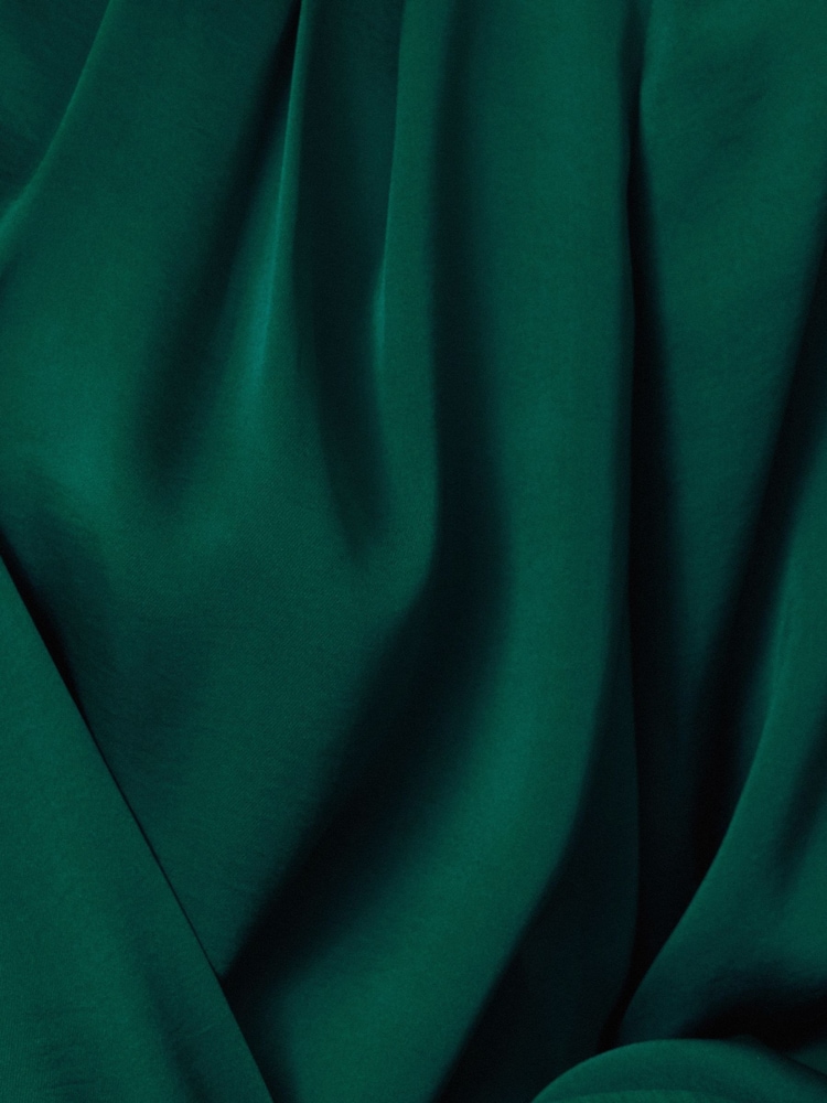 Jigsaw Green Recycled Satin Drape Wrap Top - Image 7 of 7