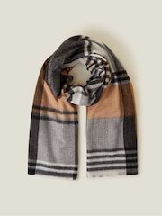 Accessorize Black Check Blanket Scarf - Image 1 of 3