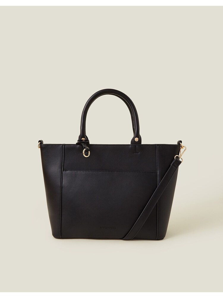 Accessorize Black Monica Faux Leather Handbag - Image 2 of 5