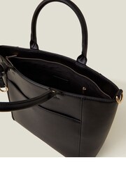 Accessorize Black Monica Faux Leather Handbag - Image 4 of 5