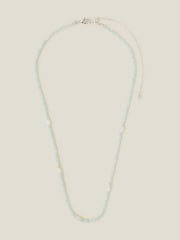 Accessorize Silver Tone Mother Of Pearl Necklace - Image 1 of 2