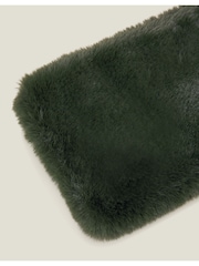 Accessorize Green Faux Fur Stole Winter Scarf - Image 3 of 3