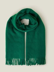 Accessorize Green Plain Tassel Winter Scarf - Image 2 of 4