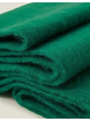 Accessorize Green Plain Tassel Winter Scarf - Image 3 of 4
