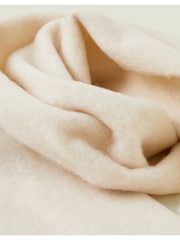 Accessorize Natural Plain Tassel Winter Scarf - Image 4 of 4