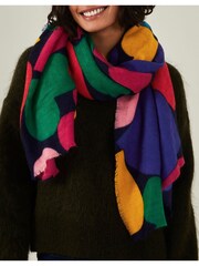 Accessorize Black Heart Blanket Scarf - Image 1 of 3