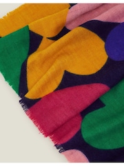 Accessorize Black Heart Blanket Scarf - Image 3 of 3