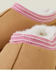 Accessorize Izvezeni copati Suedette Mule - Slika 3 iz 3