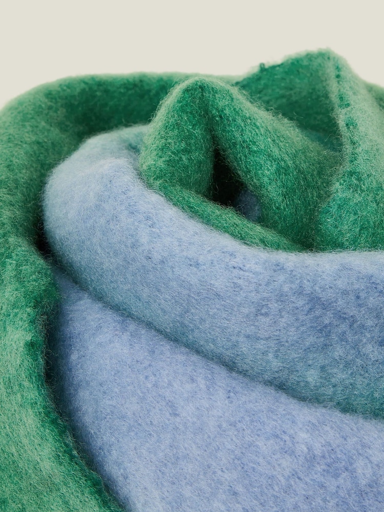 Accessorize Green Super Soft Two Tone Scarf - Image 3 of 3 Accessorize Green Super Soft Two Tone Scarf - Image 3 of 3