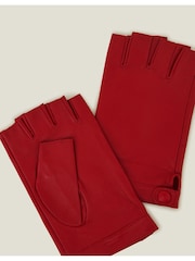 Accessorize Leather Fingerless Gloves - صورة 2 من 2
