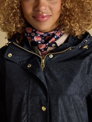 Joules Holkham Navy Waterproof Packable Raincoat With Hood - Image 5 of 12