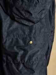 Joules Holkham Navy Waterproof Packable Raincoat With Hood - Image 7 of 12