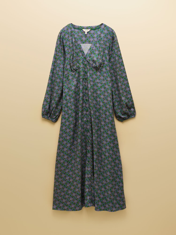 Joules Gabriella Blue/Green Midi Dress - Image 7 of 7 Joules Gabriella Blue/Green Midi Dress - Image 7 of 7