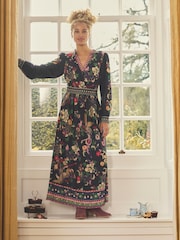 Joules Cressida Navy Placement Floral Maxi Dress - Image 1 of 10