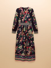 Joules Cressida Navy Placement Floral Maxi Dress - Image 10 of 10