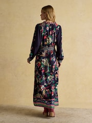 Joules Cressida Navy Placement Floral Maxi Dress - Image 4 of 10