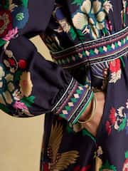 Joules Cressida Navy Placement Floral Maxi Dress - Image 8 of 10