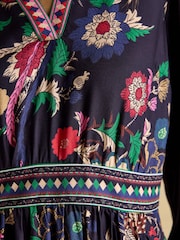 Joules Cressida Navy Placement Floral Maxi Dress - Image 9 of 10