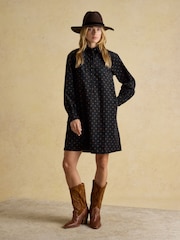 Joules Maple Black Cord Shirt Dress - Image 3 of 7