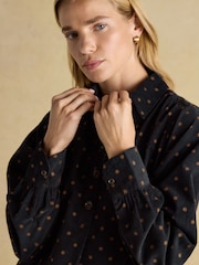 Joules Maple Black Cord Shirt Dress - Image 6 of 7